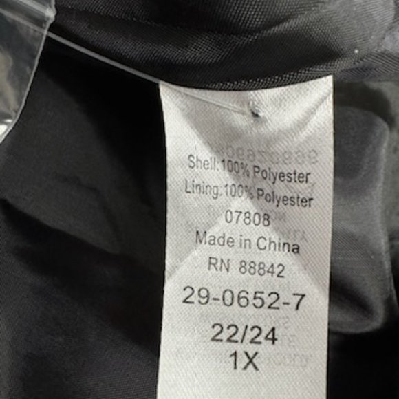 NWOT - Woman Within Fleece Swing Funnel-Neck Coat Plus Size 22/24 or 18/20 - Picture 6 of 12